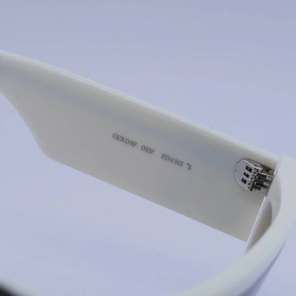 Off-White OERI14F MARION 0107 Sunglasses White Shield Frame, Dark Grey Lenses